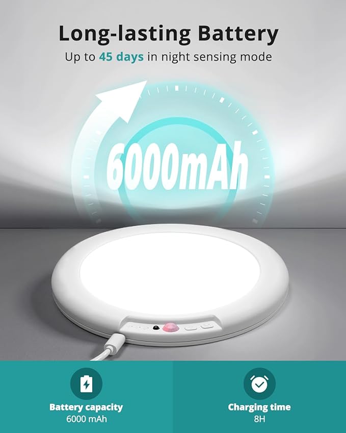 wowatt Battery Operated Ceiling Light Rechargeable Ceiling Lights - Image 3
