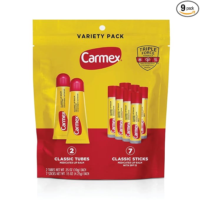 Carmex Classic Medicated Lip Balm Pack, Lip Moisturizer by Carmex