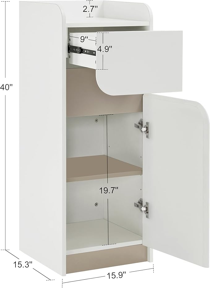 BarberPub Salon Spa Storage Cabinet, Barber Hair Stylist Station - Image 3