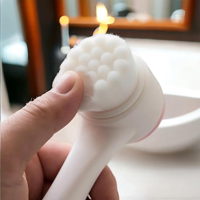 HEATHER'S LUX Facial Cleansing Brush, Soft Brush & Silicone Scrubber. Skincare - Image 4
