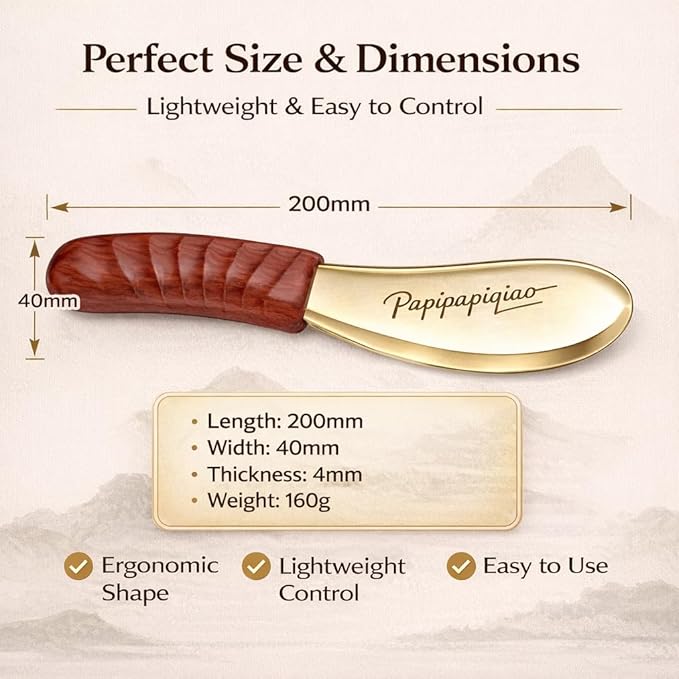 Copper Brass Gua Sha Muscle Scraper Tool - Image 5