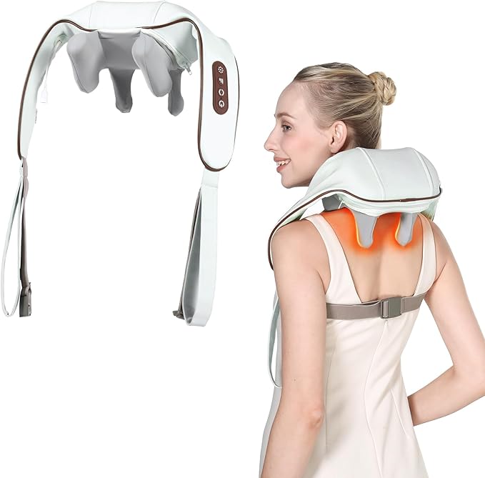KppeX 4D Deep Cordless Neck Massager Pillow, Shiatsu Shoulder Massager by Unknown