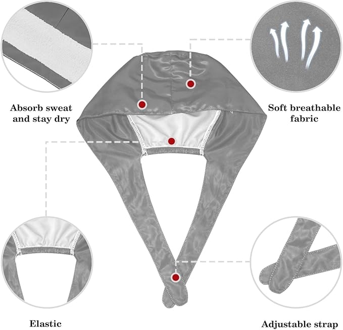 Scrub Cap with Hair Scrunchy, Ponytail Holder Surgical Cap - Image 4