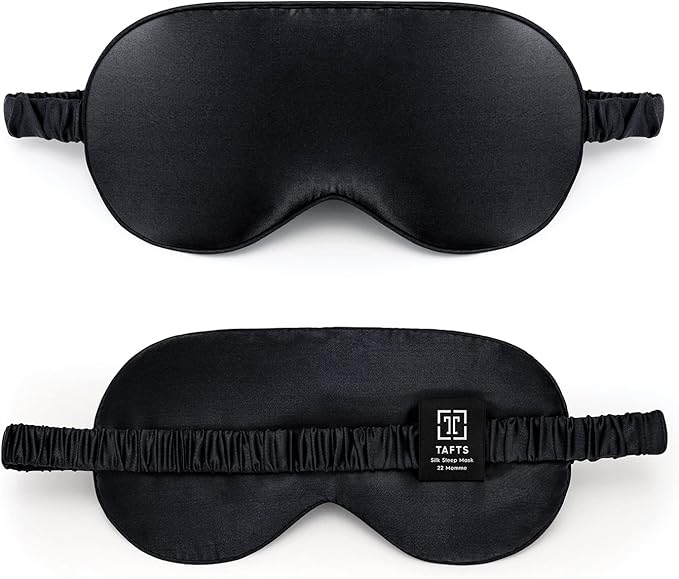 TAFTS Silk Sleep Mask - 22mm 100% Pure Mulberry 6A Silk & Blindfold by Tafts