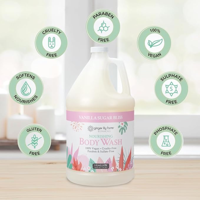 Ginger Lily Farms Botanicals Nourishing Body Wash, 100% Vegan & Cruelty-Free - Image 4