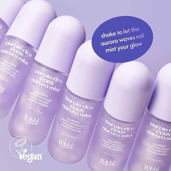 Purple Rice PDRN Aurora Mist | Hydrating Facial Toner Mist | Skin Barrier - Image 3