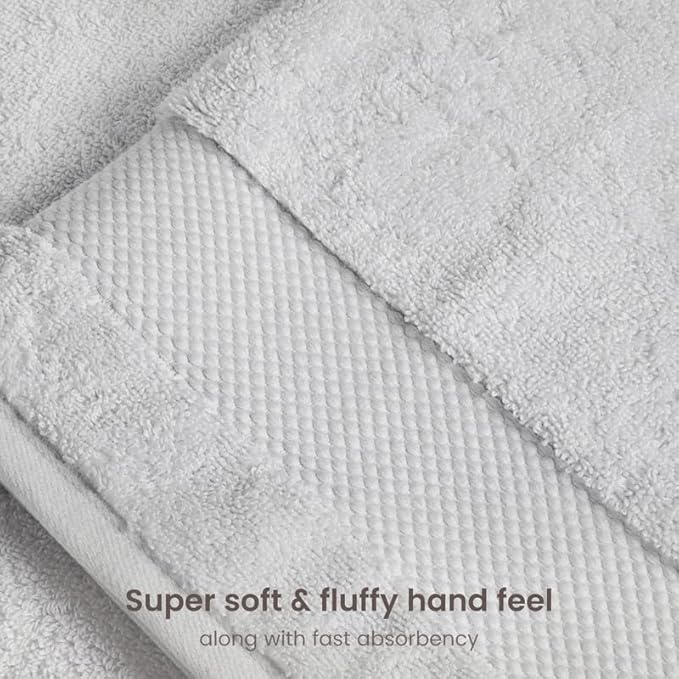 BIOWEAVES 100% Organic Cotton 6-Piece Luxury Bathroom Towels Set GOTS Certified - Image 4