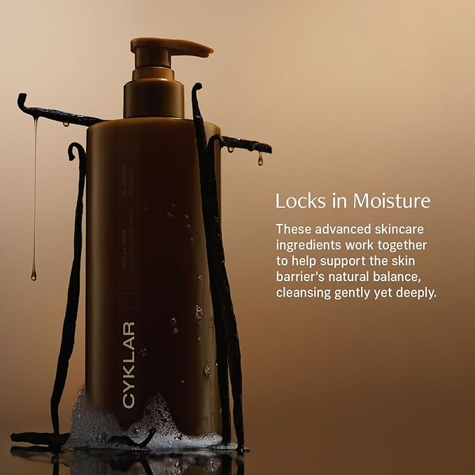 CYKLAR Sensorial Body Wash. Vanilla Verve Hydrating Cleanser - Image 3