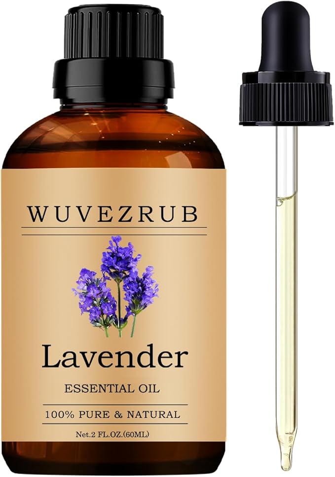 Lavender Essential Oils, 60ML Pure and Natural Essential Oil by WUVEZRUB