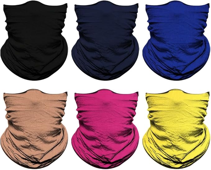 Venswell Neck Gaiter Face Mask Men Women, Seamless Bandana Rave Face Cover - Image 2