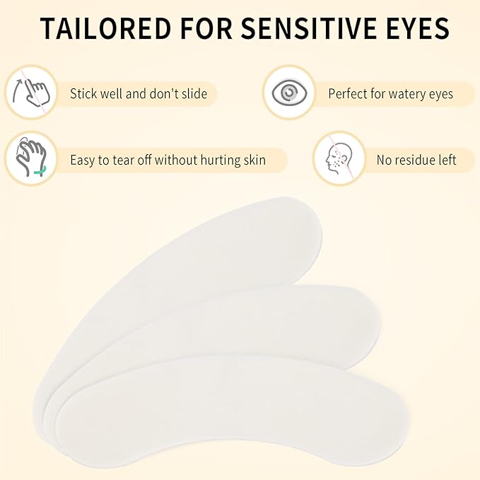 100 PCS Foam Eye Pads for Lash Extensions, Under Eye Pads for Eyelash Extensions - Image 3