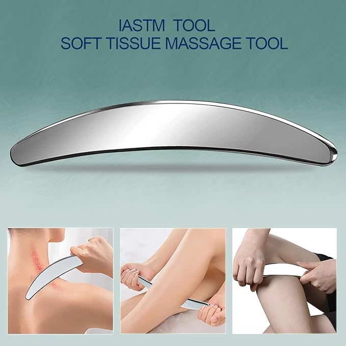 BYYDDIY 3 in 1 Stainless Steel Muscle Scraper Tools Set, Scraping Massage Tools - Image 6