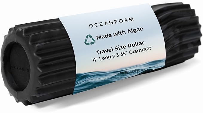 Oceanfoam Ripple Travel Foam Roller Firm Mini Foam Roller by Oceanfoam