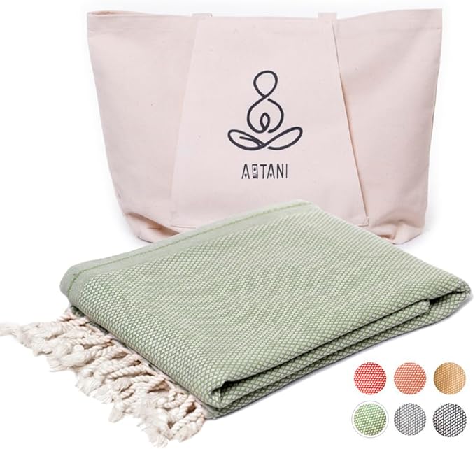 ATANI 69x35 in Oversized Turkish Beach Towel Set by ATANI