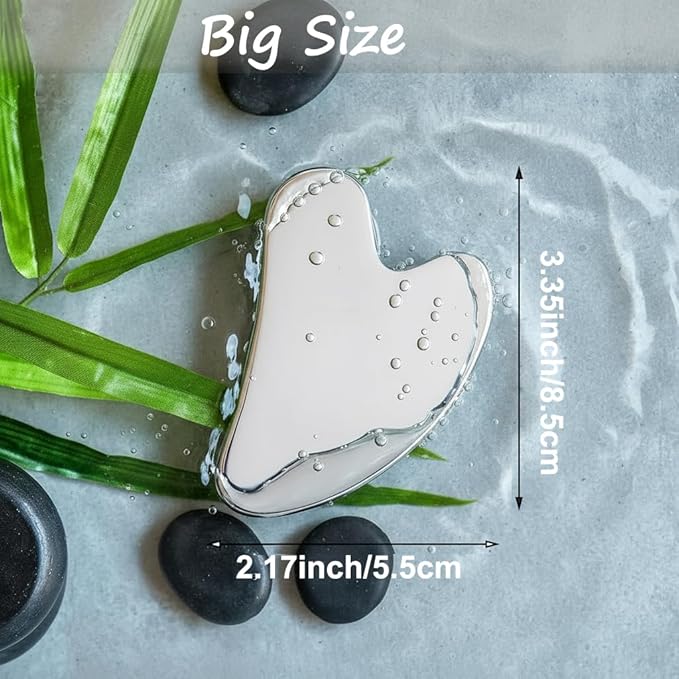 Gua Sha Facial Tools Capable of Facial Sculpting Big Size, 304L Stainless Steel - Image 5