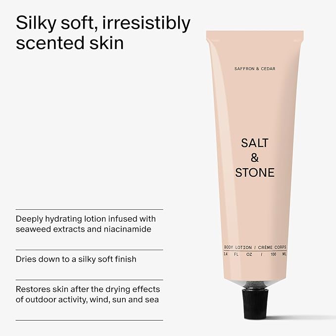 Salt & Stone Body Lotion for Women & Men | Saffron & Cedar | Hydrates, - Image 5