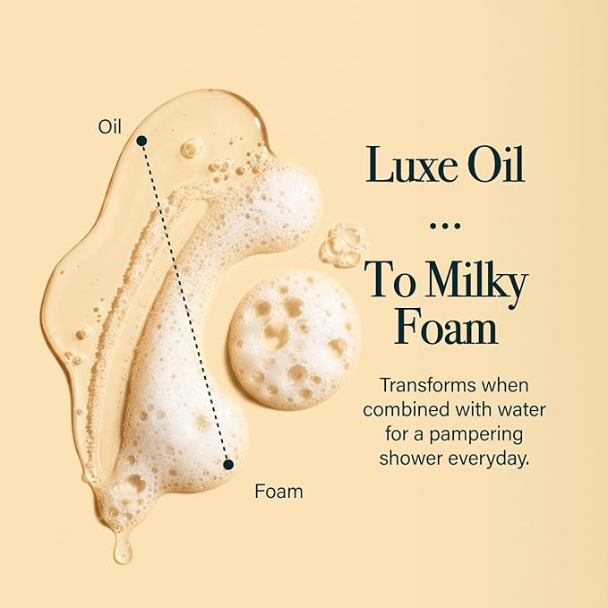 Shower Oil for Women with Sweet Almond and Vanilla, Luxe Oil Body Wash That - Image 8