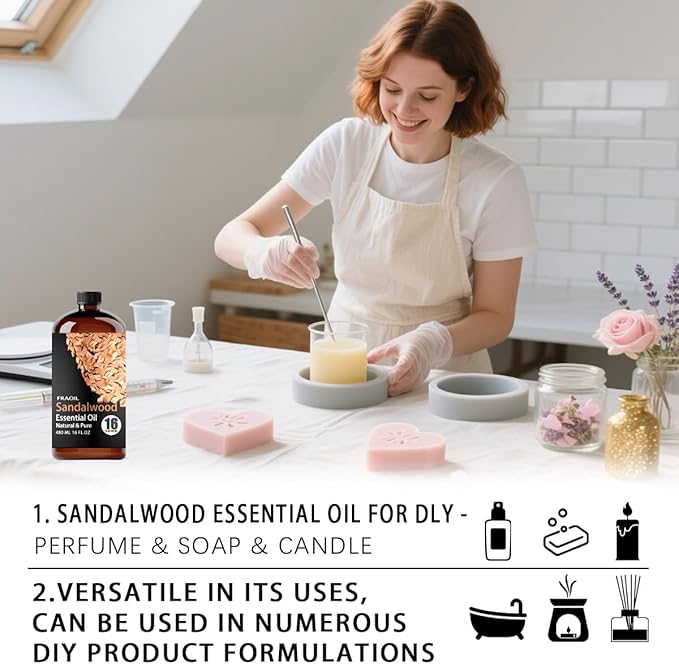 Sandalwood Essential Oil, Sandalwood Oil 16 Fl Oz 480 ML - Image 7