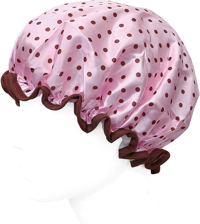 allydrew Reusable Women's Waterproof Shower Caps - Image 3