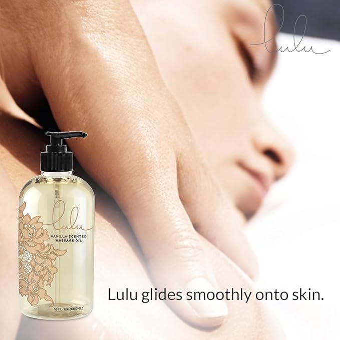 Lulu Vanilla Massage Oil with Fractionated Coconut & Cocoa Butter, Deeply - Image 4