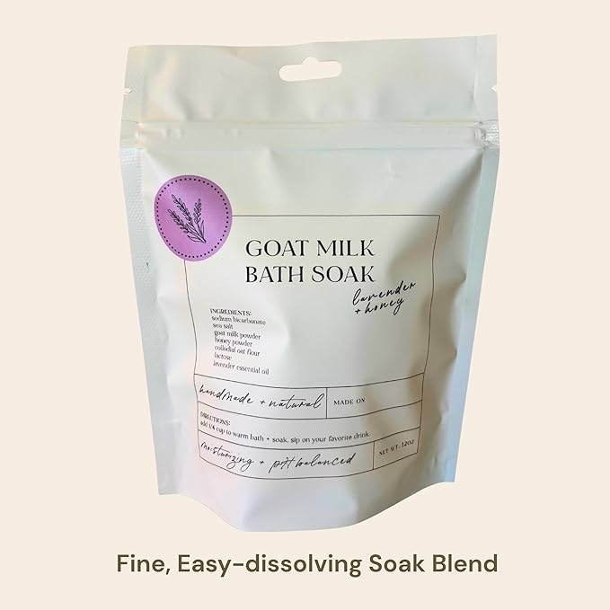 Goat Milk Bath Soak with Colloidal Oatmeal & Honey - Image 4