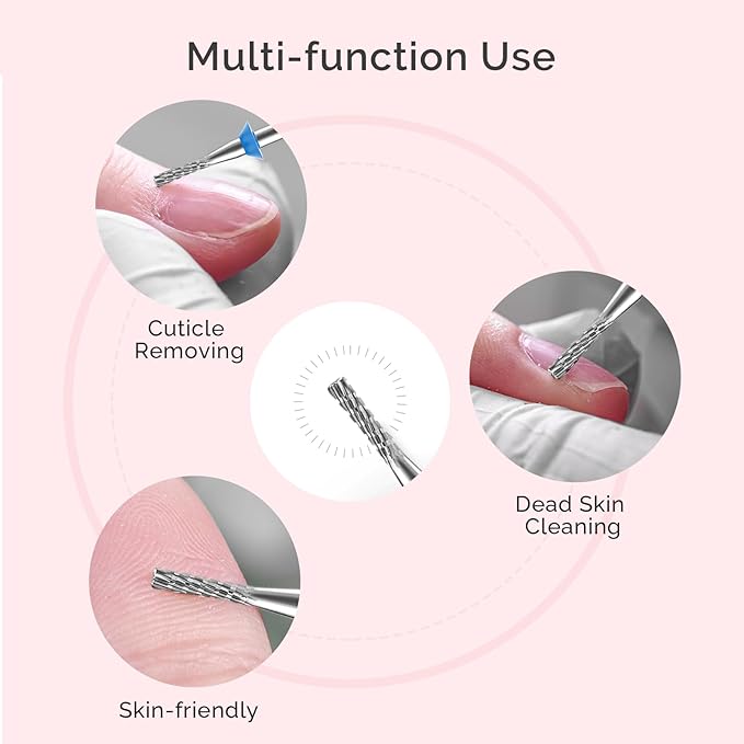 MelodySusie 1.8mm Inverted Tapered R Cut Nail Drill Bit, Professional Safety - Image 5