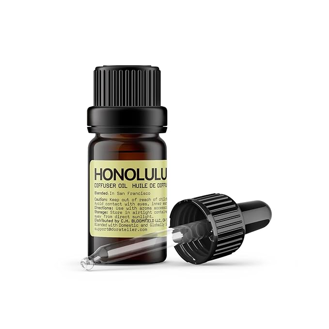 Doratelier Honolulu Diffuser Oil, Sweet Tropical Scent, Grapefruit, Musk by Doratelier