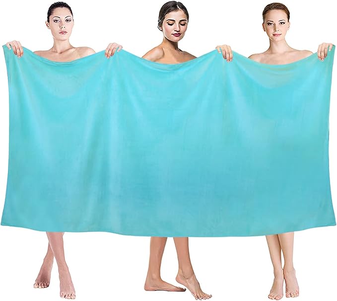 JML Large Microfiber Bath Sheet Towel, 2 Pack 35" x 70", Super Absorbent Fast - Image 3