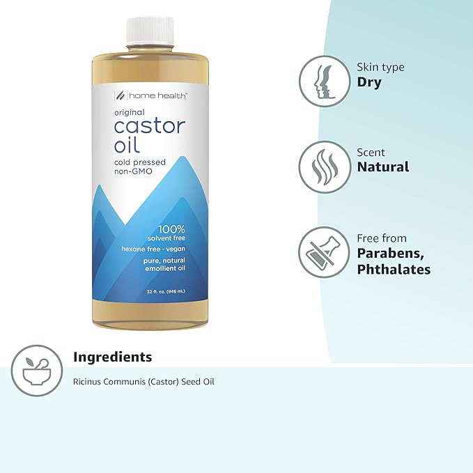 Home Health Original Castor Oil, Promotes Healthy Hair And Skin, Natural Skin - Image 10