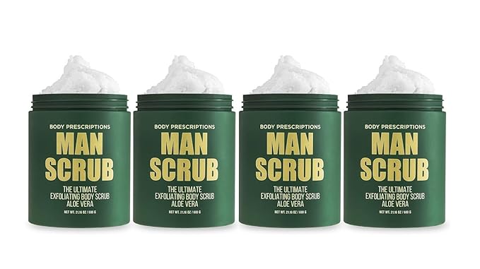 Body Prescriptions Men’s Exfoliating Body Scrub – Ultimate Skin Cleansing Wash by BodyPrescription