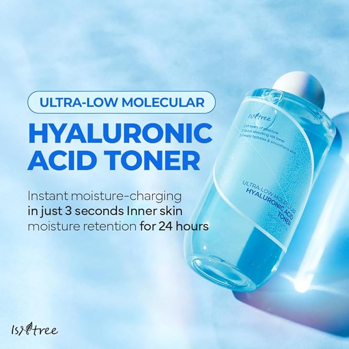 ISNTREE Ultra-Low Molecular Hyaluronic Acid Toner 300ml, 10.14 fl.oz | Korean - Image 2
