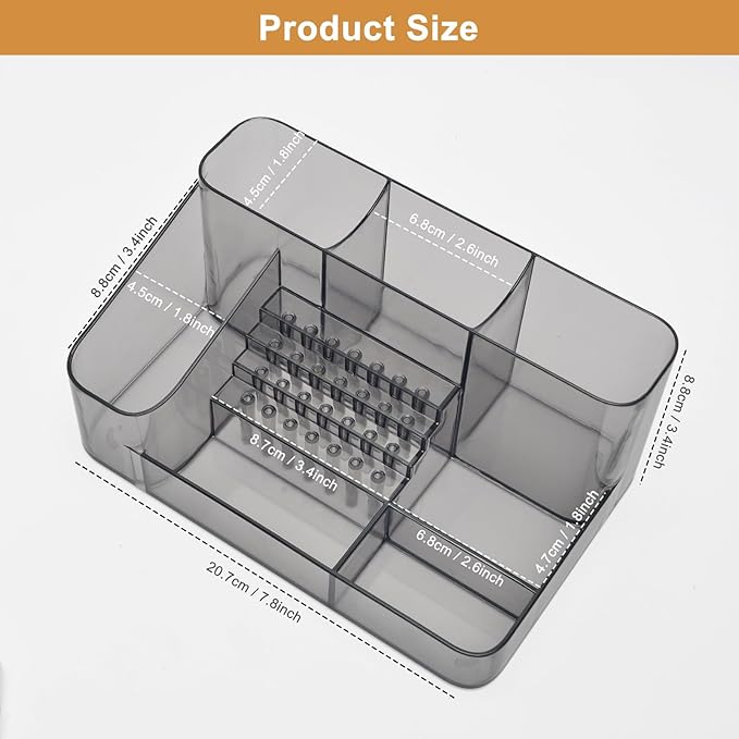 ANRUI Nail Drill Holder, 28 Holes Nail Drill Machine & Bits Storage Box - Image 6