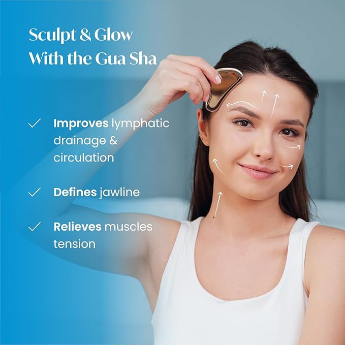 PLANTIFIQUE Stainless Steel Gua Sha | Facial Tool | Skin Massage - Image 2