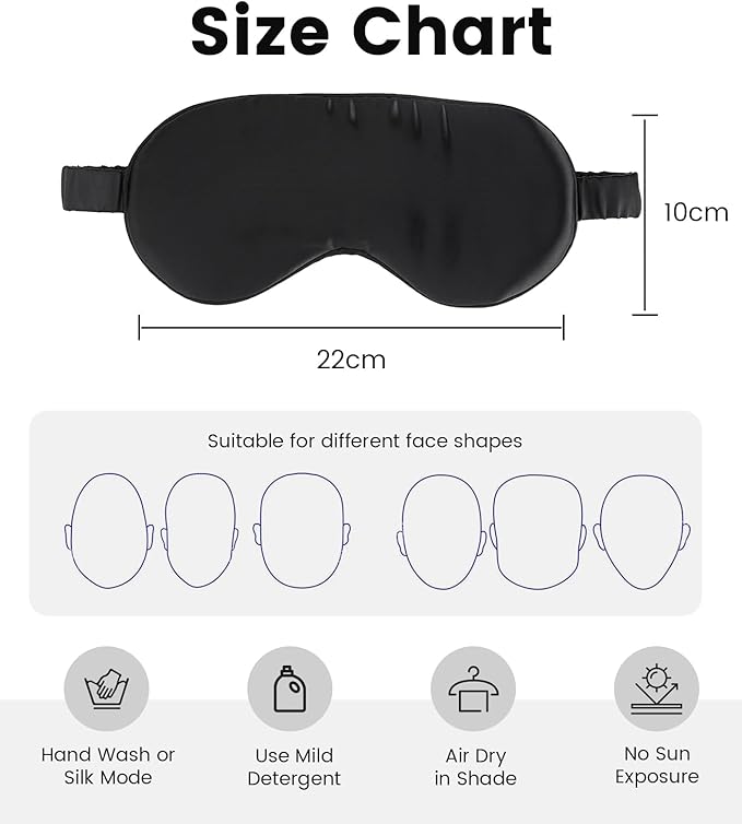 Formé & Found Formé & Found Luxury Silk Sleep Mask, 100% 6A Mulberry Silk Eye - Image 6