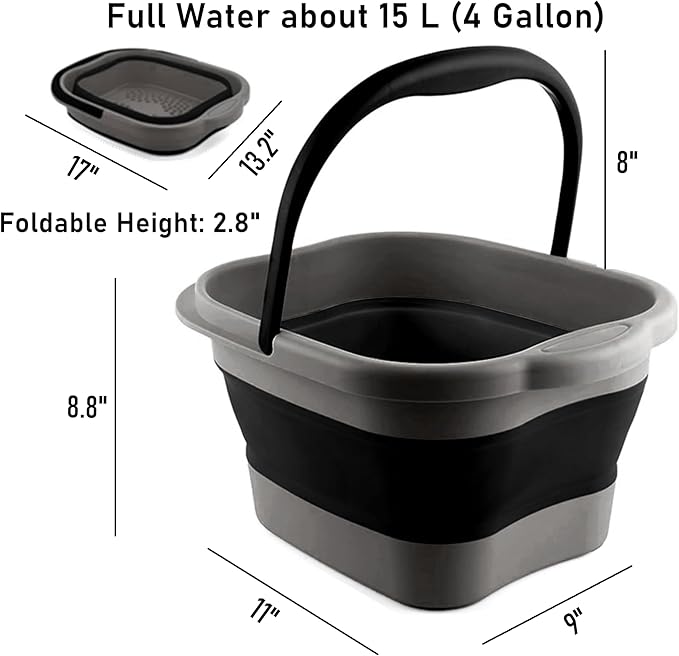 Collapsible Foot Tub Feet Soaking Spa Bath - Image 2