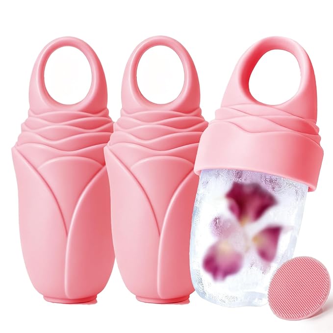 3 Pcs Facial Ice Roller Silicone Mold Reusable by Mabnuby