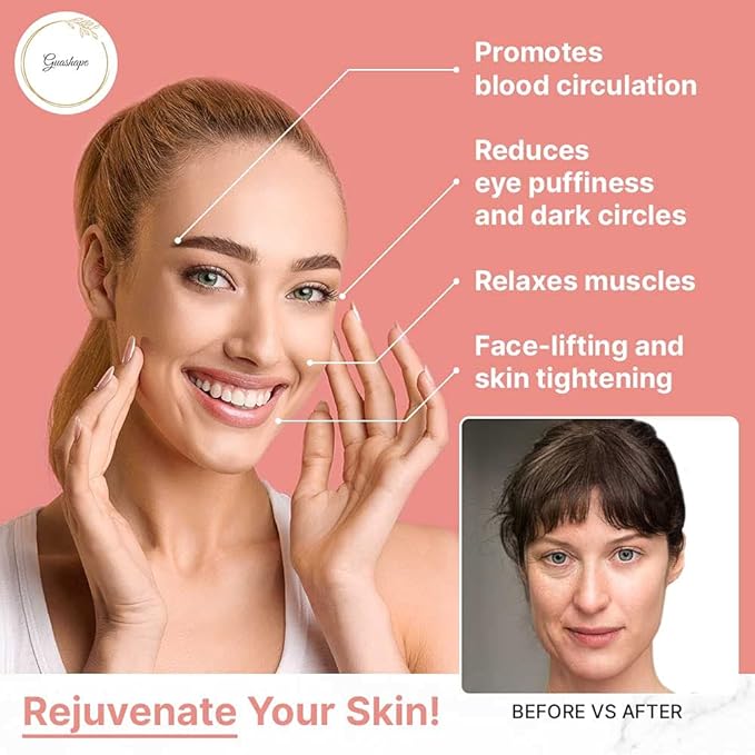 Natural White Quartz Gua Sha Facial Tools | Guasha Tool - Image 3