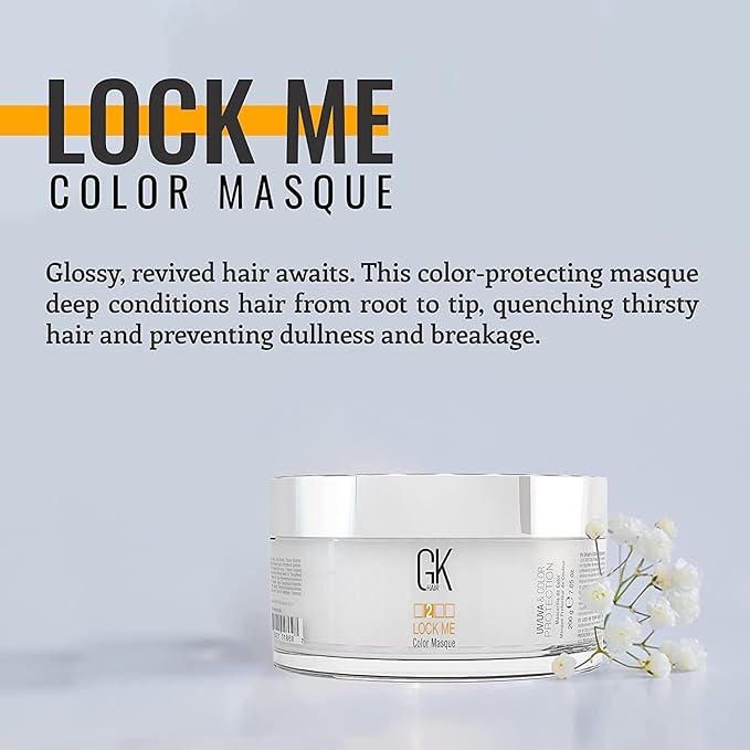 GK HAIR Hair Masque Global Keratin Lock Me Deep Conditioner Mask - Image 5