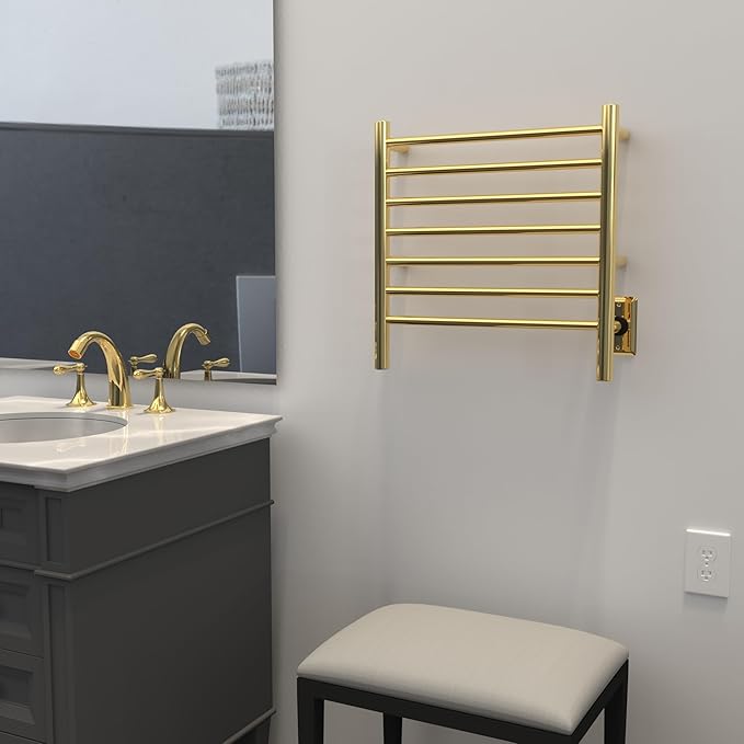 Amba RWHS-SPG Radiant Small 7 Bar Towel Warmer in Polished Gold - Image 2