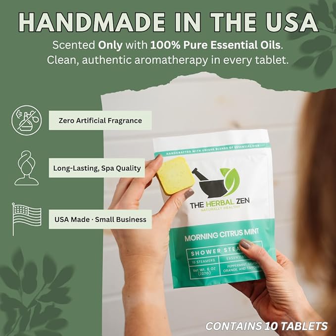 Morning Citrus Mint Shower Steamers Aromatherapy - Image 5