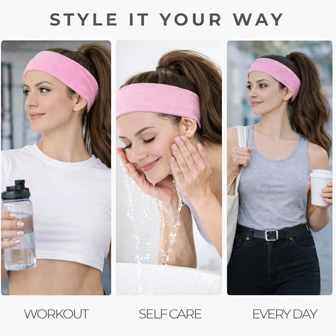 Styla Hair Headbands for Women Stretch Fashion Head Bands 10 Pack Non-Slip Head - Image 4