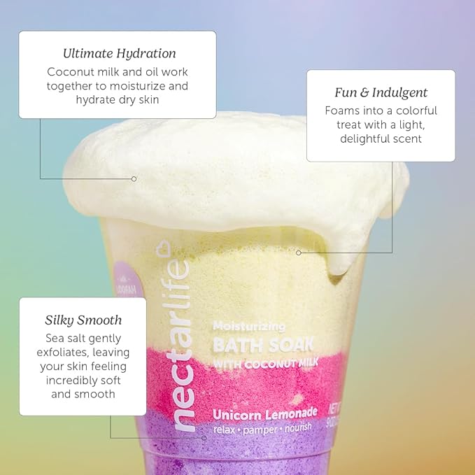 Coconut Milk Bath Soak, Sea Salt Bath, Bubble Bath, Natural Detox Foaming Body - Image 2