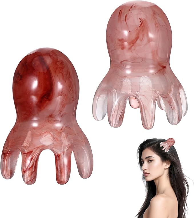 2 Pcs Octopus Head Massage Comb, Scalp Massage Tool by Unknown