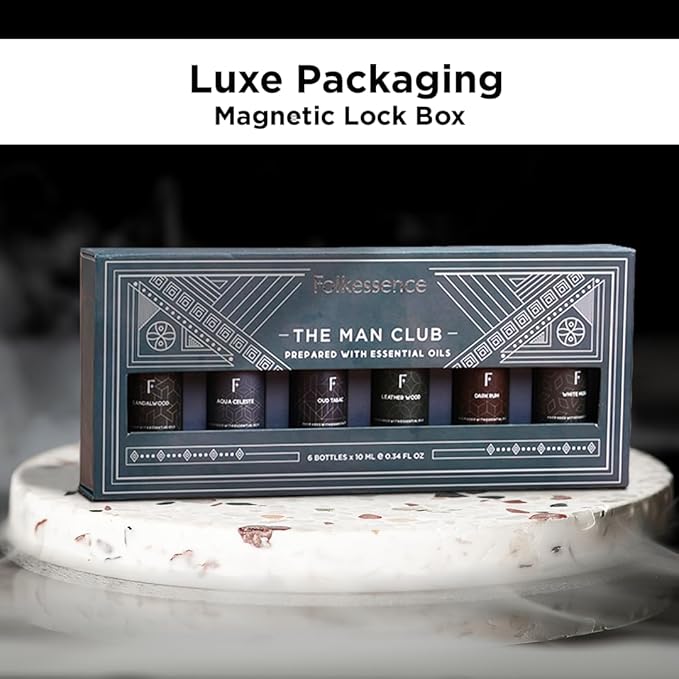 Folkulture Essential Oils Set for Men for Diffuser | Set of 6 Home Fragrance - Image 6