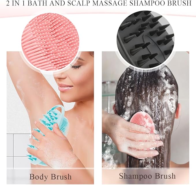Silicone Body Scrubber, Silicone Loofah, Exfoliating Silicone Shower Scrubber - Image 4