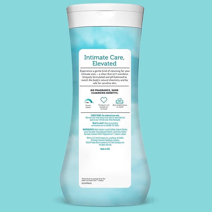 Summer's Eve Fragrance Free All-Over Feminine Wash, Gentle pH-Balanced Body Wash - Image 7