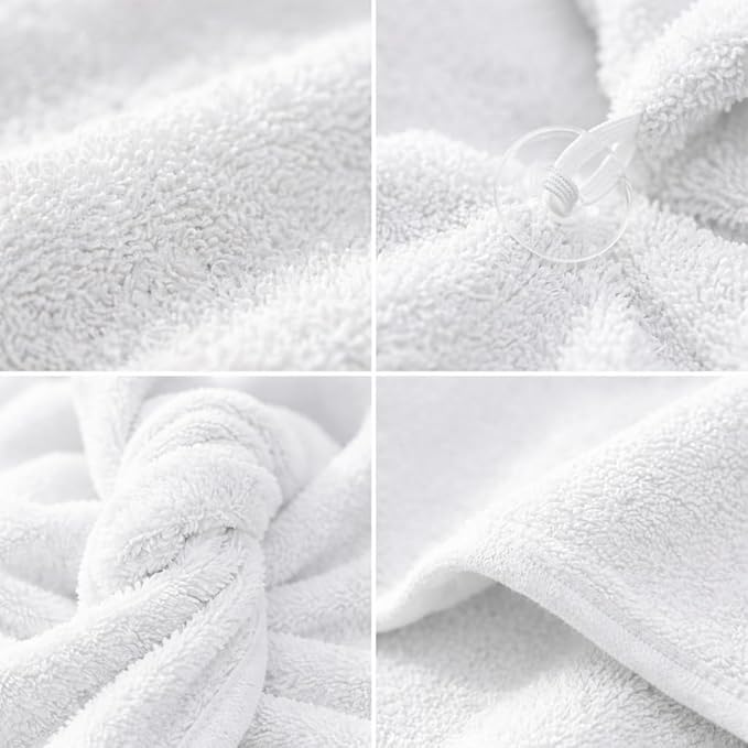 100% Turkish Cotton Hair Towel Wrap 2 Pack – Oeko-TEX Certified Quick Dry Turban - Image 4