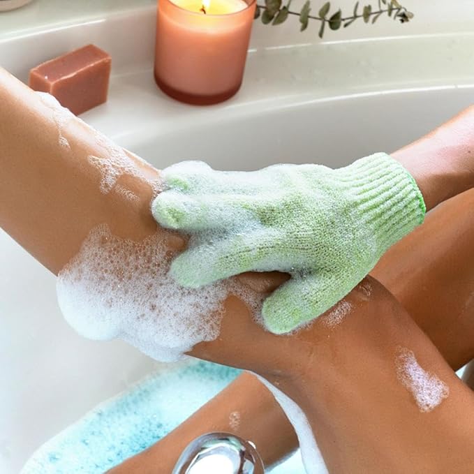 EcoTools Bath + Shower Gloves 6 Pack, Exfoliating Gloves Remove Dead Skin & - Image 4