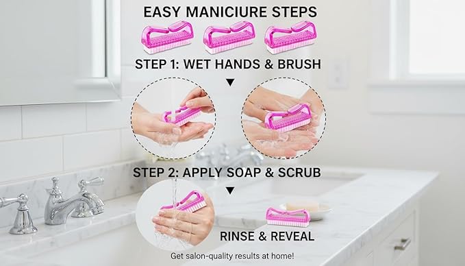 3Pcs Different Kinds of Fingernail brush - Image 5