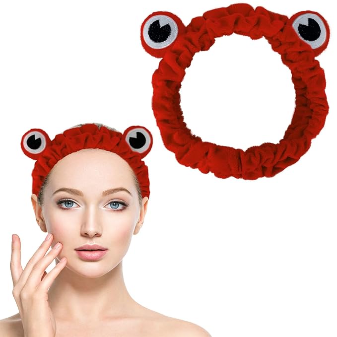 Jowmoy red Frog Eye Elastic Headband - Image 8